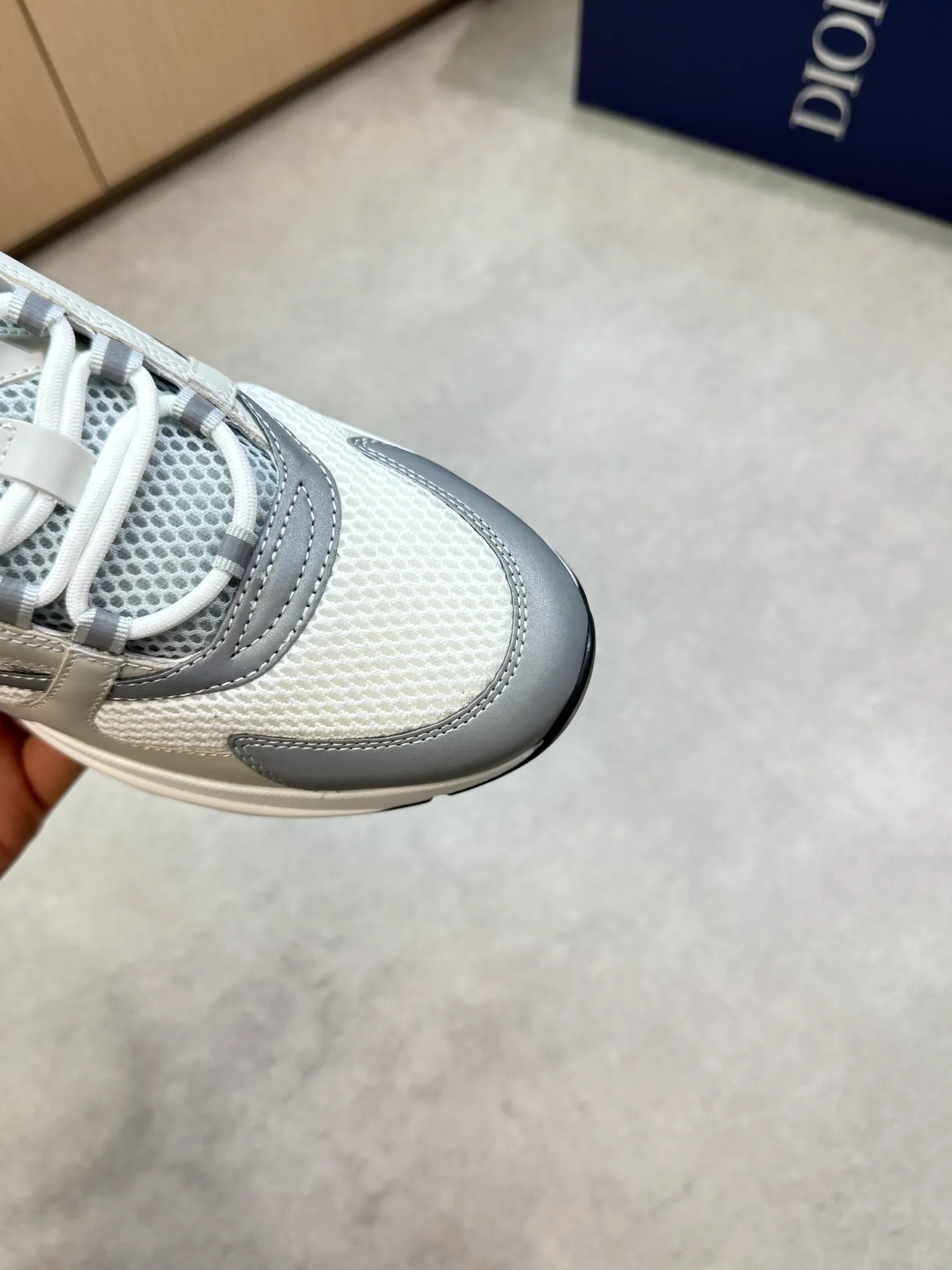 Factory price: 460💰[Dior] Dior - high-end quality original order 🔍🔍🔍 casual sports shoes - upper: 🔝 stone pattern calfskin, high silk mesh canvas, brand totem cloth, tongue and heel; reflective brand webbing - lining: brand canvas - original: ultra-light T men's shoes 💰U foam rubber; two-color molded outsole -Ultra-high quality control·Fine workmanship: highlighted (high-end·nobility·grade) -Size: 39-44 (38, 45, 46, 47, can be customized)·D9285